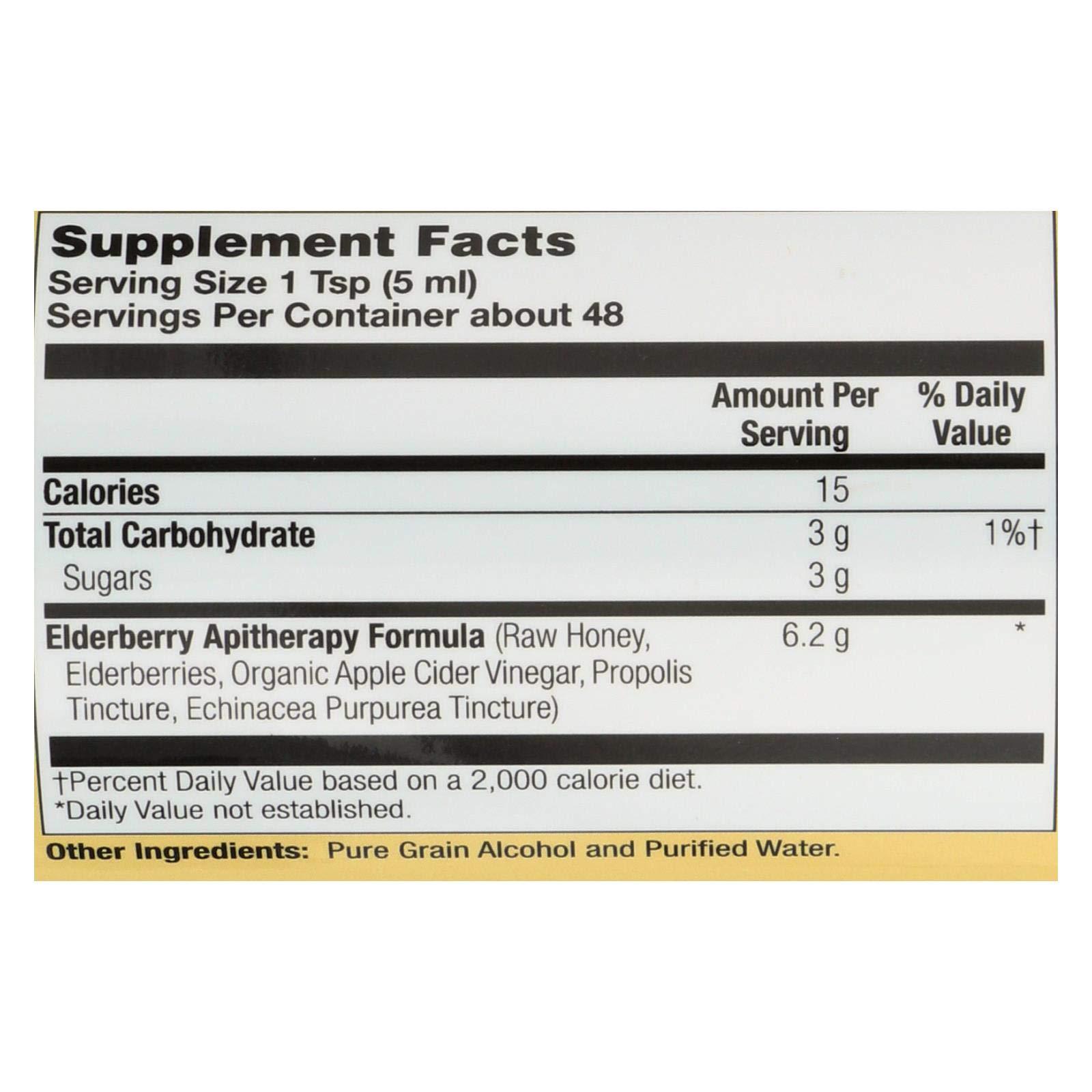 Honey Gardens Traditional Formula Elderberry & Honey Immune Syrup Honey Gardens 8 oz Liquid