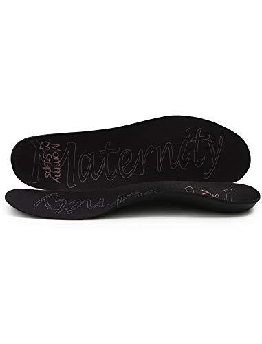 MommySteps Maternity MommySteps Maternity Insoles Ultra-Thin Pain Relief-Comfortable Flats | Black Women's 10.5-11