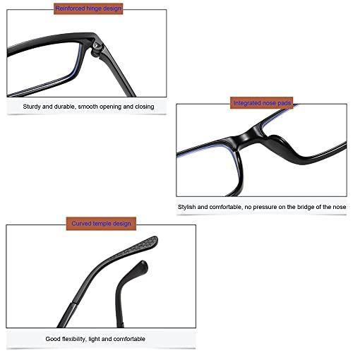 LENG LENG Progressive Multifocal Reading Glasses Men Computer Readers Blue Light Blocking Eyeglasses Lightweight Presbyopic Glasses +1.0 +1.5 +2.0 +2.5 +3.0 (Size : 1.5 X)
