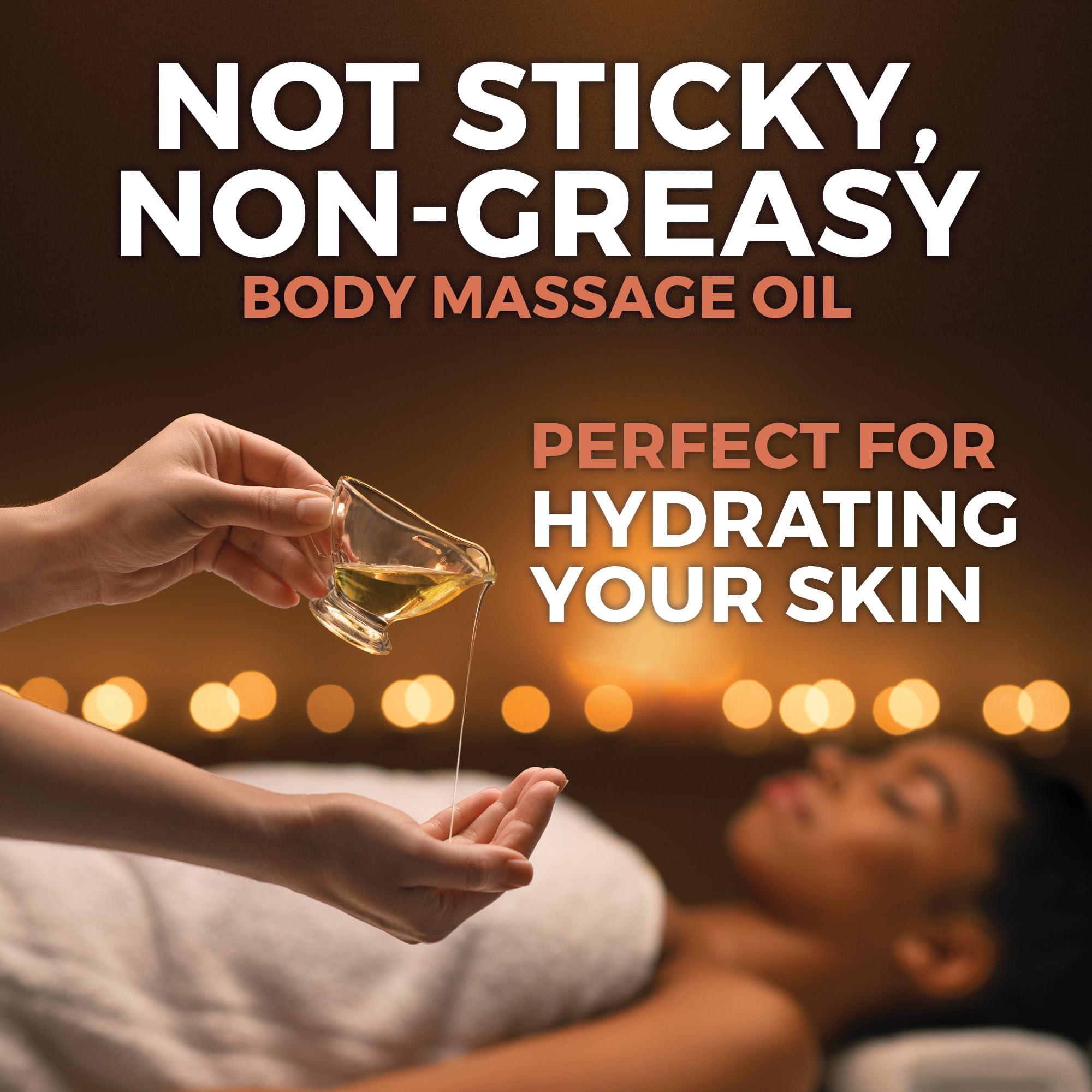 Viva Naturals Viva Naturals Organic Massage Oil (8 fl. oz.) - Unscented Body Massage Oil for Massage Therapy - Perfect for Home & Professional Massages - Non-Greasy and Non-Sticky Formula