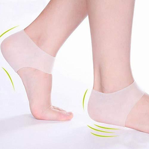 MXFDOKD Heel Pads,Gel Heel Protector Silicone Pads, Breathable Heel Protector, Heel Protector For Shoes, Silicone Heel Protector Socks, Heel Protector, Heel Pads Gel, Heel Cups for Fersenschmerzen,2Pairs