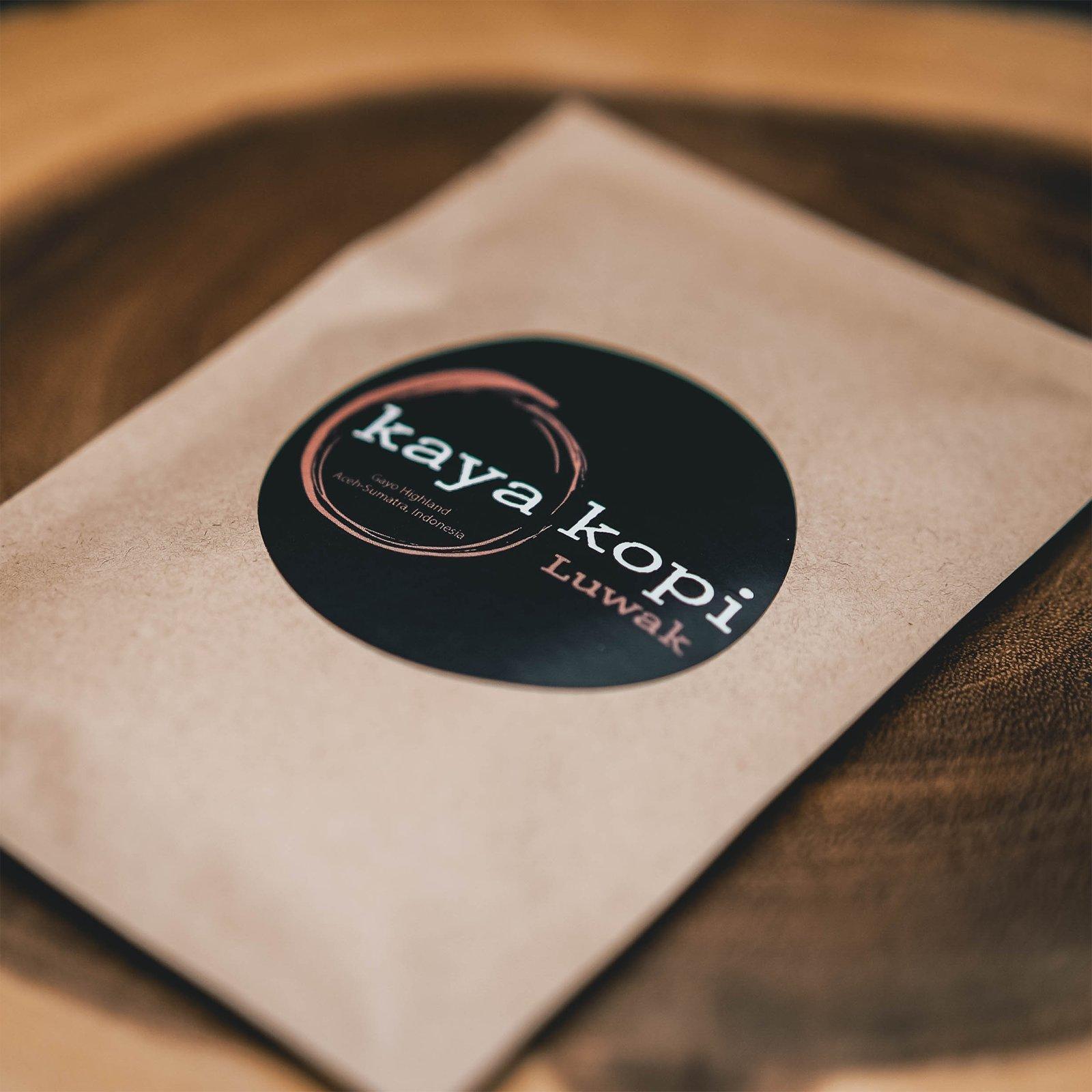 Kaya Kopi Premium Kaya Kopi Luwak From Indonesia Wild Palm Civets Arabica Coffee Beans, 16 Ounce Light Roast, Whole Bean