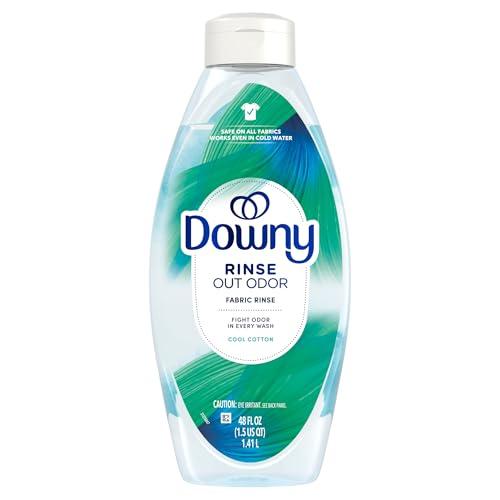 Downy Downy RINSE & REFRESH Laundry Odor Remover and Fabric Softener, Safe on ALL Fabrics, Gentle on Skin, HE Compatible, Cool Cotton, 48 fl oz (Pack of 4)(192 fl oz total)