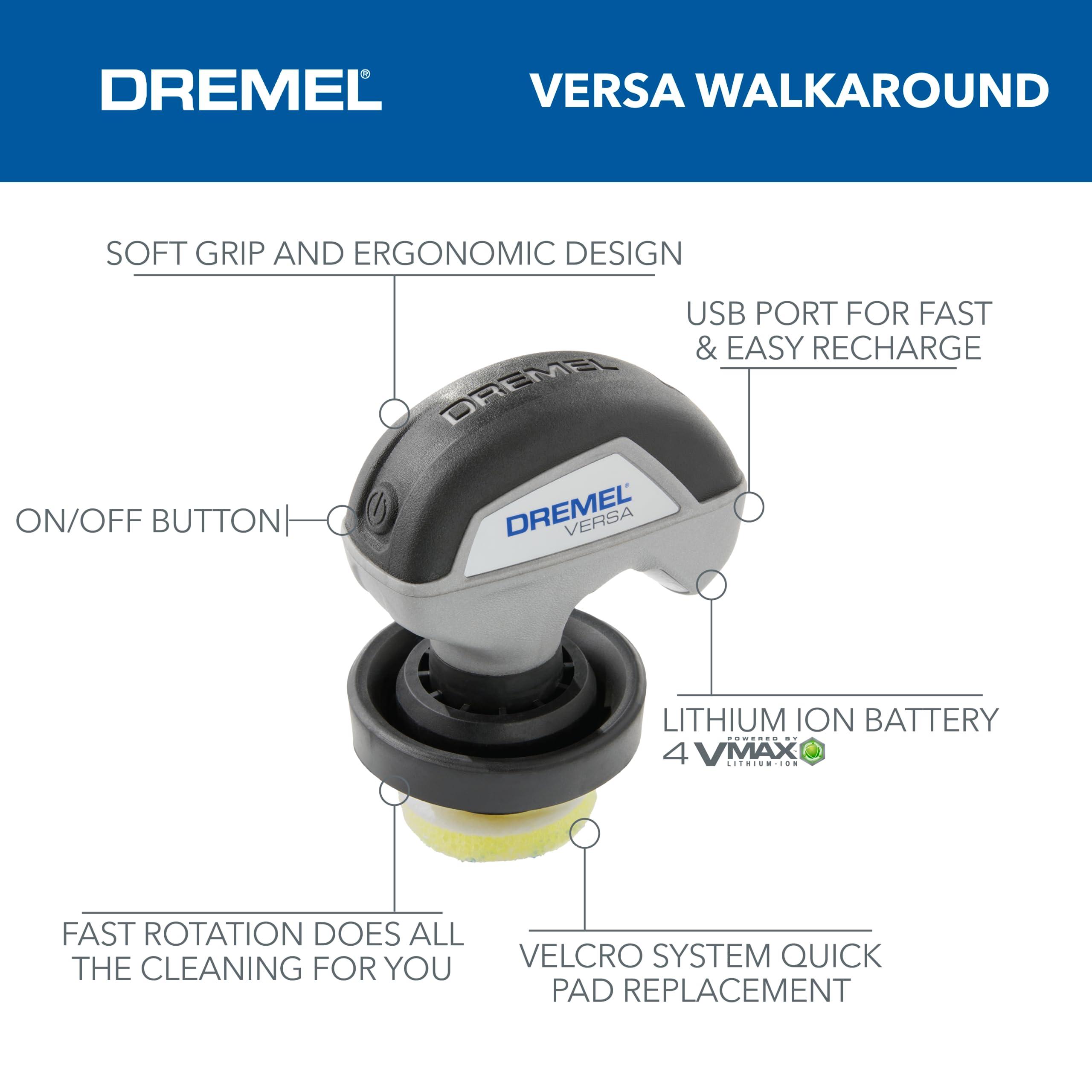 Dremel Dremel Versa Power Scrubber Kit with 5 Scrub Daddy Cleaning Sponge Pads - Waterproof Cordless Electric Spin Scrubber, High Speed, Multi-Surface Cleaning for Kitchen, Household, and Bathroom, PC10-07