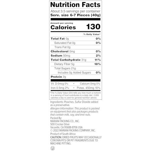 Mariani Premium Mariani No Sugar Added Peaches, 5oz