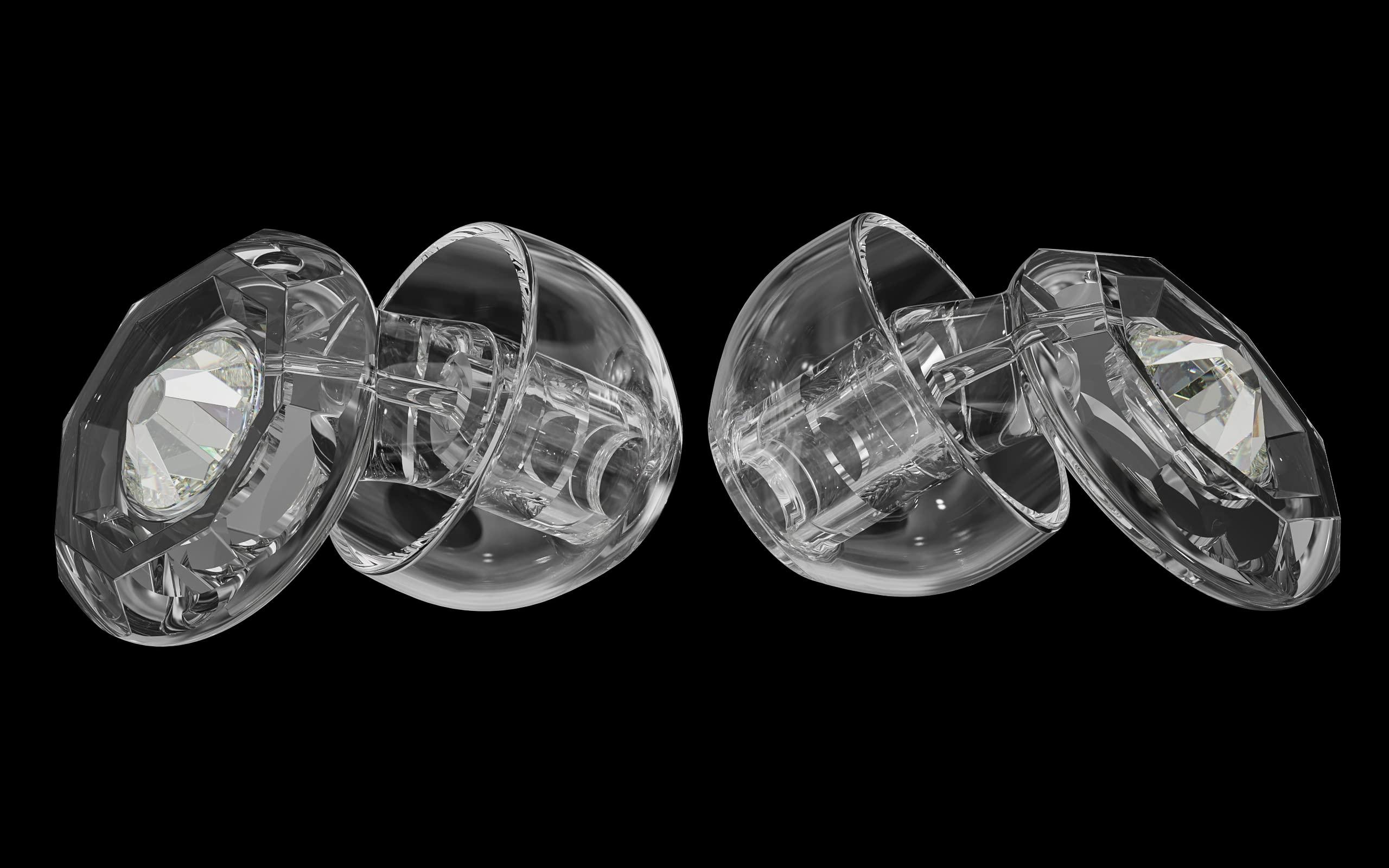 Eargasm Eargasm Clicks Earplugs - Reusable Noise Reduction Ear-Plugs with Customizable Gemstone Faceplates - Hearing Protection for Noise Sensitivity at Live Concerts, Motorcycles, Sports Events, Festivals