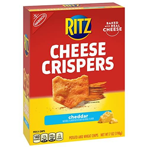 Ritz Ritz Crispers Cheddar Chips, Cheese, 6 Count (Pack of 1)
