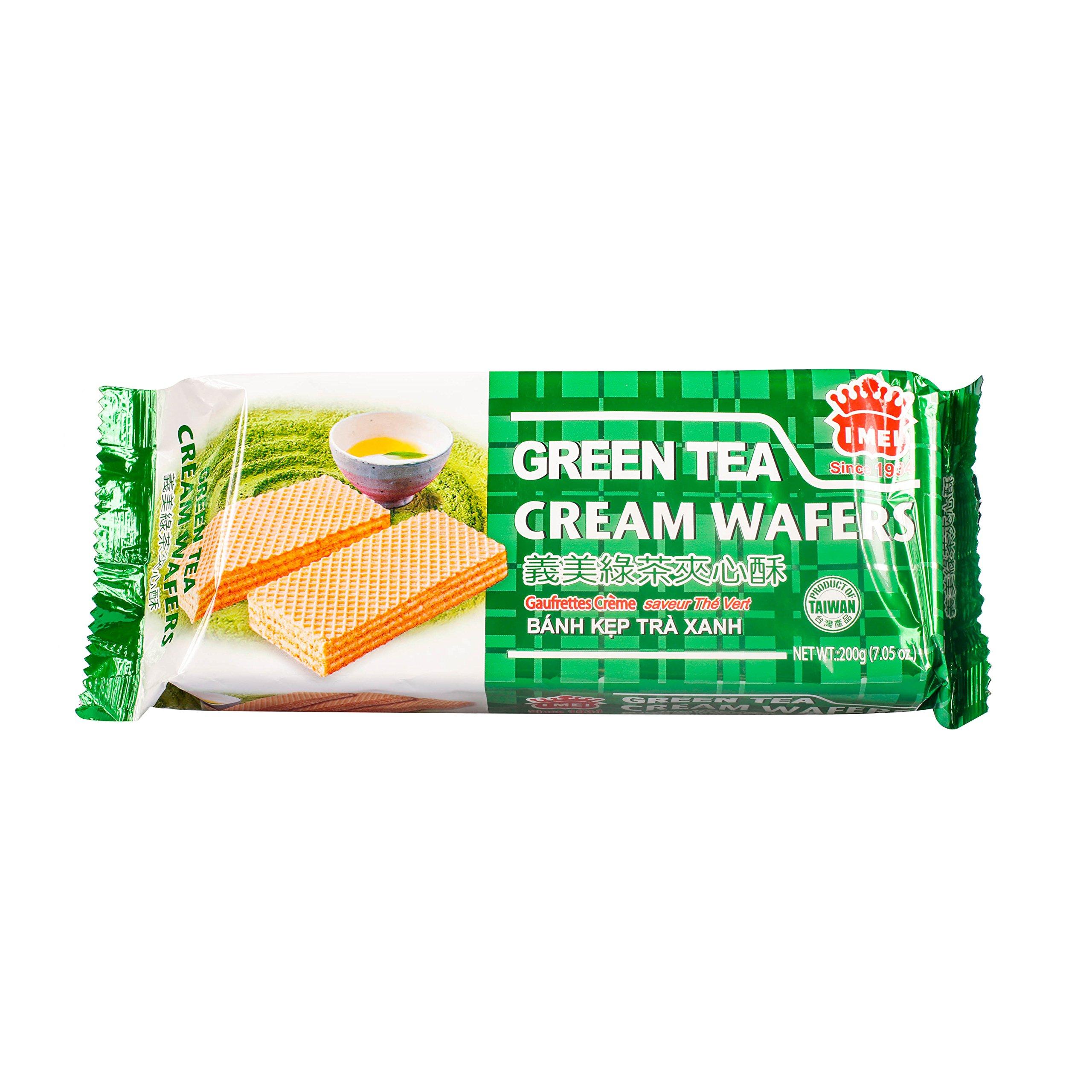 IMEI Mei Cream Wafer, Green Tea, 7.05 Ounce