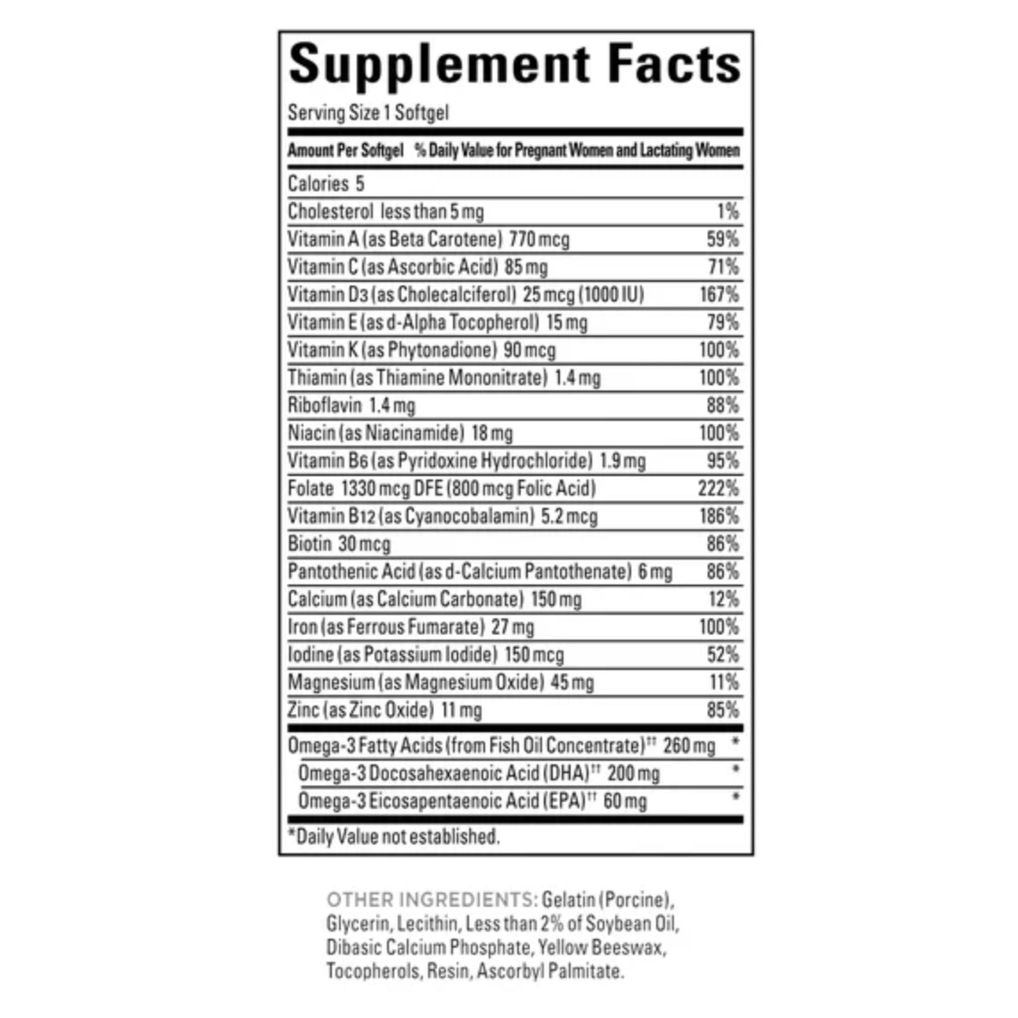 Nature Made Nature Made Prenatal + DHA 200 mg Softgels (.150 Count)