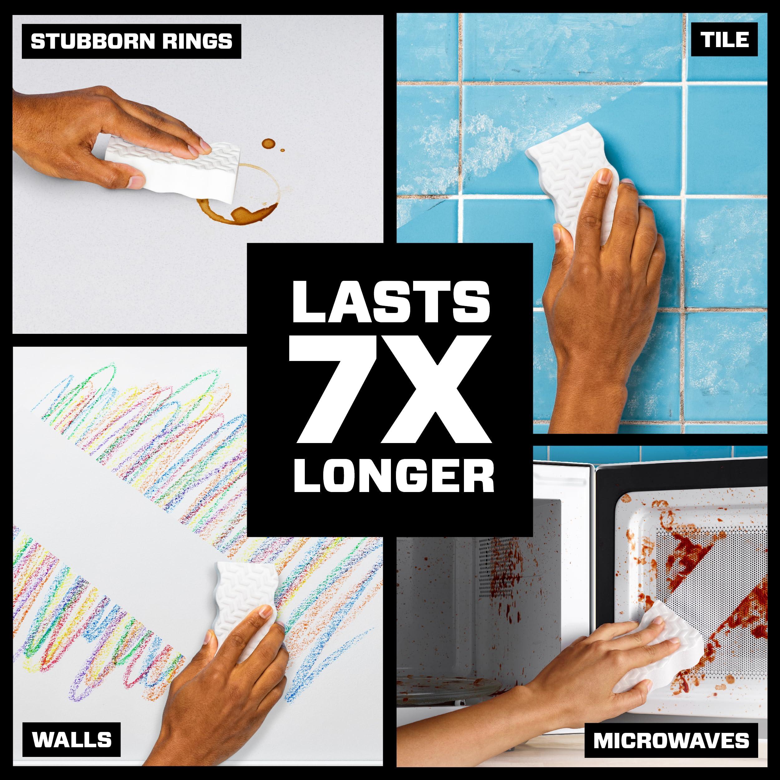 Mr. Clean Bundle of Mr. Clean Magic Eraser Ultra Thick Multi Purpose Cleaner, 5ct + Mr. Clean Magic Eraser Ultra Foamy Multi Purpose Cleaner, 5ct