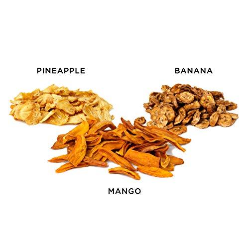 Mavuno Harvest Mavuno Harvest Organic Dried Fruit Variety Pack | Dried Mango, Pineapple, and Banana | Healthy, Vegan, No Sugar Added, Non GMO Snacks for Kids & Adults | 2 Ounce, Pack of 6