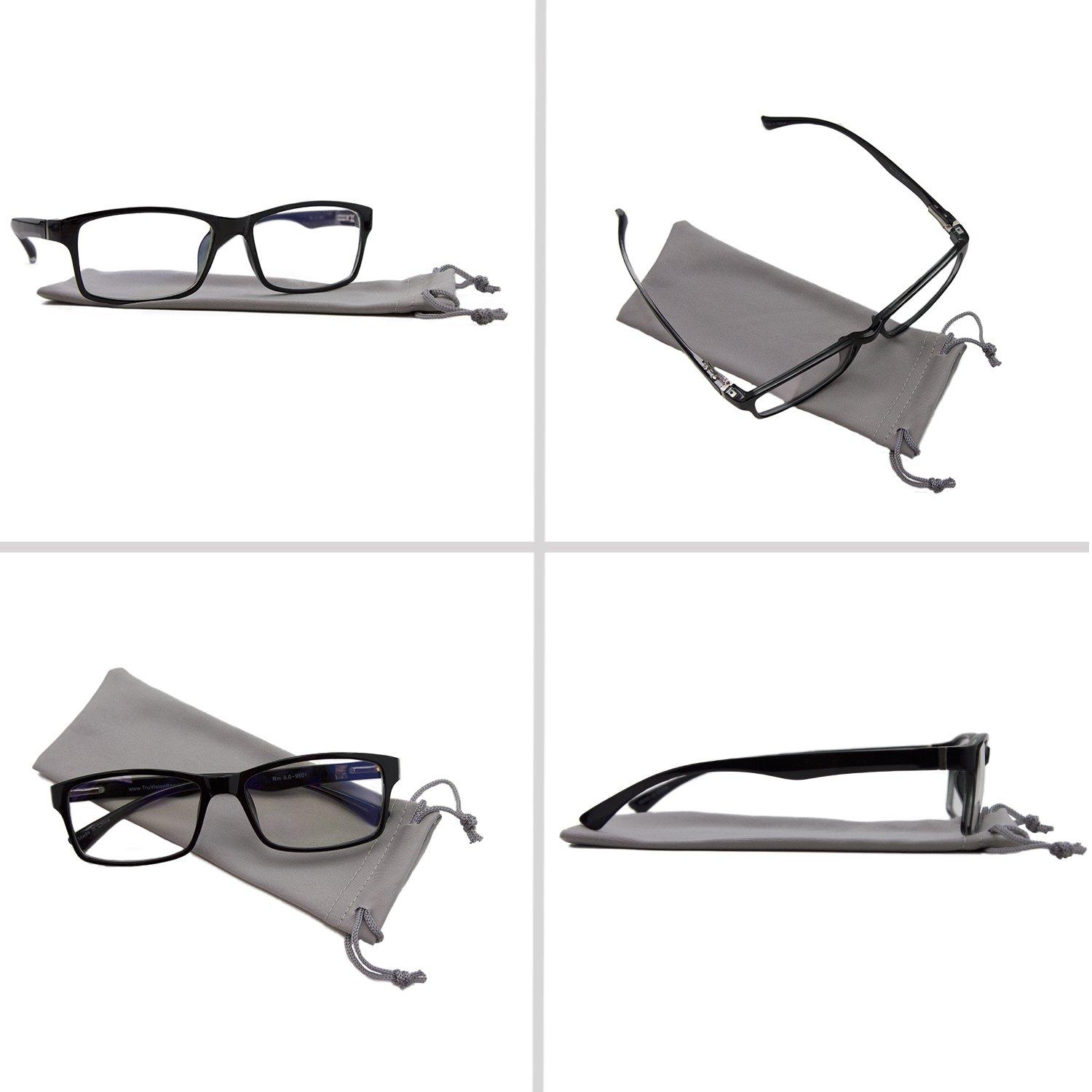 TruVision Readers TruVision Readers Computer Reading Glasses 9601HP-2-GRAY-050