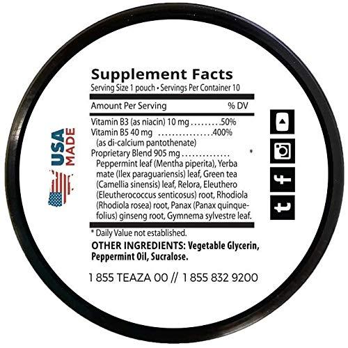 TEAZA HERBAL ENERGY POUCH TeaZA Energy Variety Pack - Flavored Pouches (8 Pack)