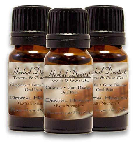 Saffron Spalon & Herb Co. Herbal Dentist Tooth & Gum Oil {Extra Strength} 100% Pure & Natural Complete Oral Health Care (3 Pack)