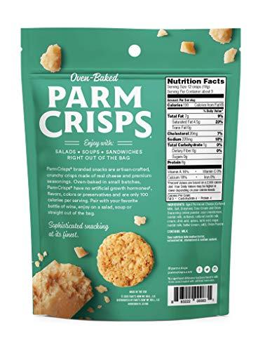 Parmcrisps ParmCrisps – Sour Cream & Onion Cheese Parm Crisps, Made Simply with 100% REAL Cheese | Healthy Keto Snacks, Low Carb, High Protein, Gluten Free, Oven Baked, Keto-Friendly | 1.75 Oz (Pack of 12)