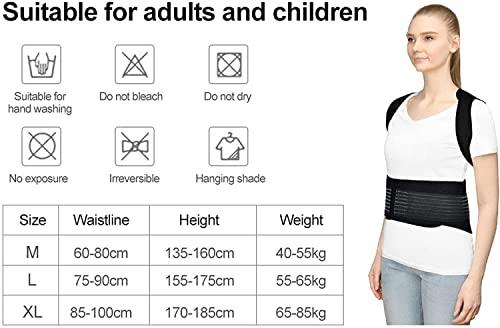 SJHY Posture Corrector Magnetic Therapy Back Brace,Support Belt Humpback Posture Support for Back Neck Shoulder Back Pain Relief Brace Back Posture (Size : Large)