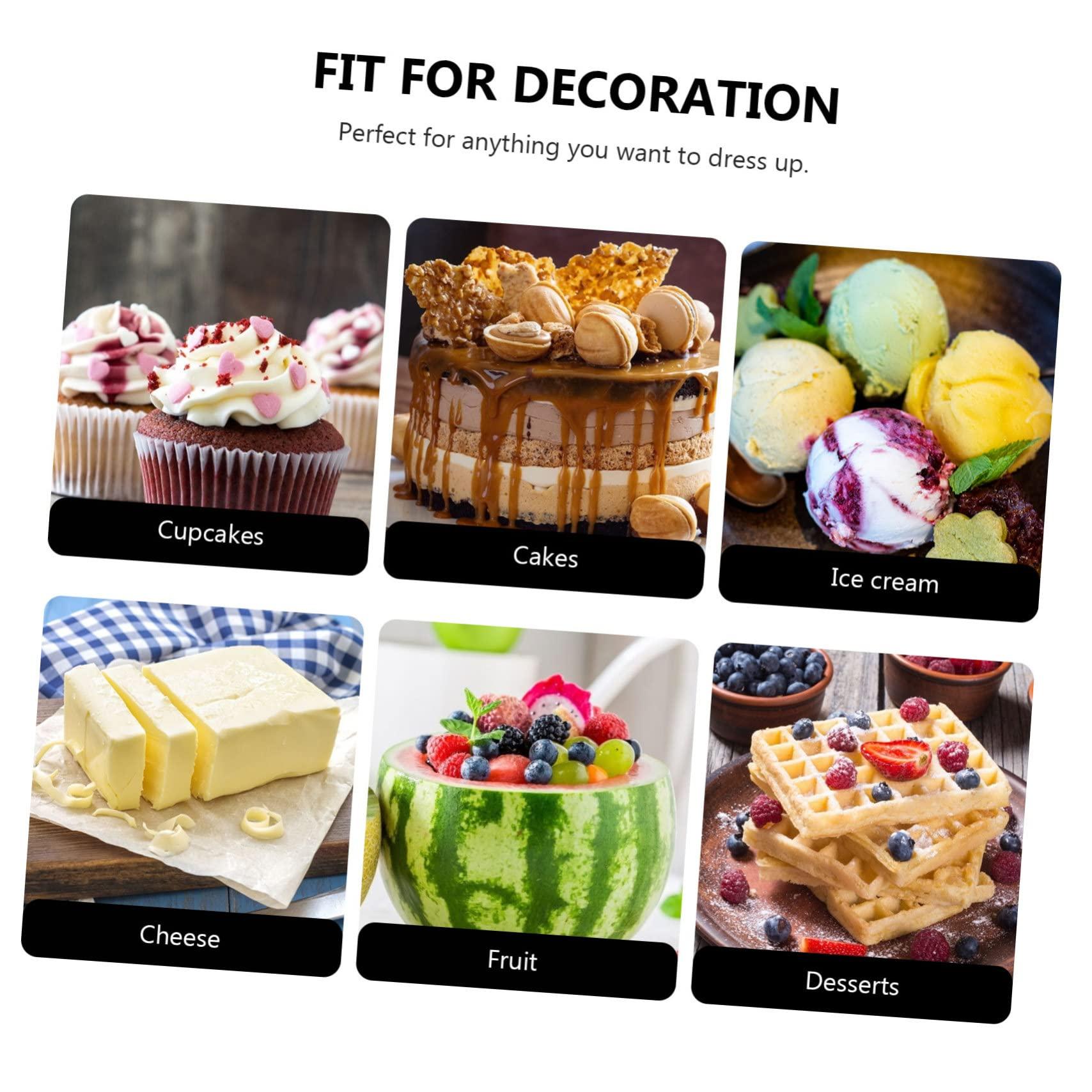 Totority Totority 100 Pcs Cake Insert Holiday Cake Decorations Food Topper Pick Birthday Cupcake Toppers Snowflake Cake Pick Christmas Baking Supplies Winter Merry Christmas Birthday Cake Wood