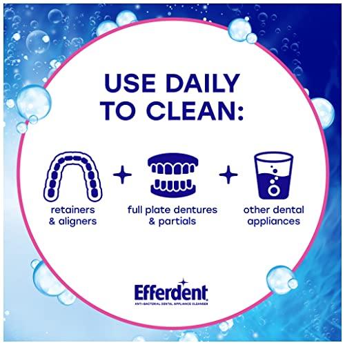 efferdent Efferdent Retainer Cleaning Tablets, Denture Cleanser Tablets for Dental Appliances, Complete Clean, 126 Tablets