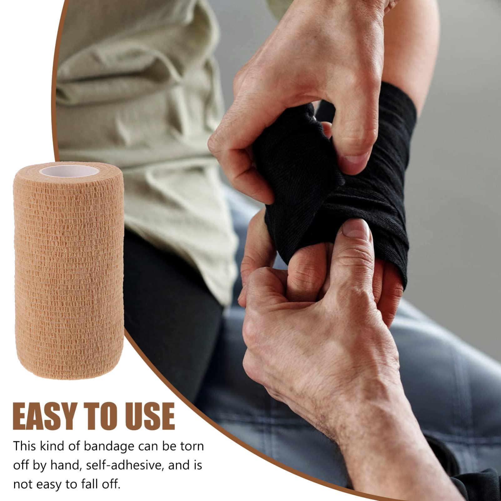 Healifty 1 Roll Self Adhesive Elastic Handle Grip Wrap Leg Japanese Wrap Finger Tape Goon Tape Knee Sports Belt Fitness Spandex Portable