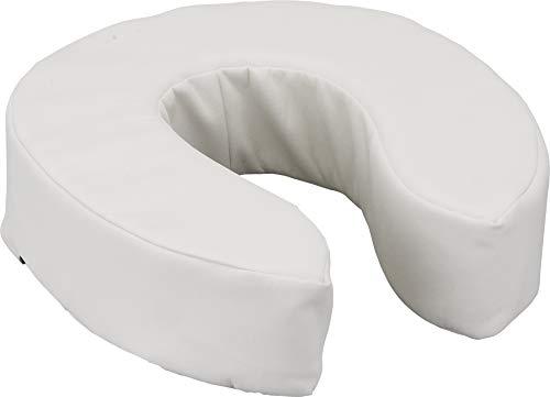NOVA Medical Products NOVA Medical Products Toilet Seat Cushion and Riser, 4” Padded Toilet Seat Attachment Cover, For Standard and Elongated Toilet Seats, Vanilla