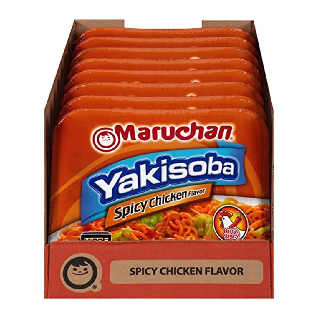 Maruchan Maruchan Yakisoba Spicy Chicken Flavor, 4.11 Oz, Pack of 8, (4178990743)