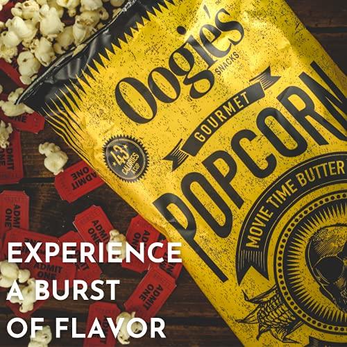 Oogie's Gourmet Popcorn Oogie\'s Gourmet Popcorn | 4 Pack | Movie Time Butter Flavor | Gluten Free Popcorn Snacks | 4.25 Ounce Big Bag