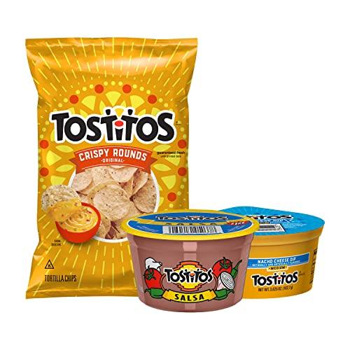 Tostitos Tostitos Tortilla Chips Chip & Salsa Pack, 3oz Tostitos Crispy Rounds & 3.8oz Medium Salsa (16 count)