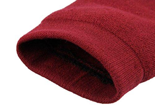 Holiberty A Pair Elastic Lengthen Cashmere Knitted Knee Sleeve Braces Non-slip Thermal Over Knee Leg Sleeves Support Protector Thigh Calf Warmer Socks Pads Legging Stockings for Women Men, Pain Relief/Arthritis