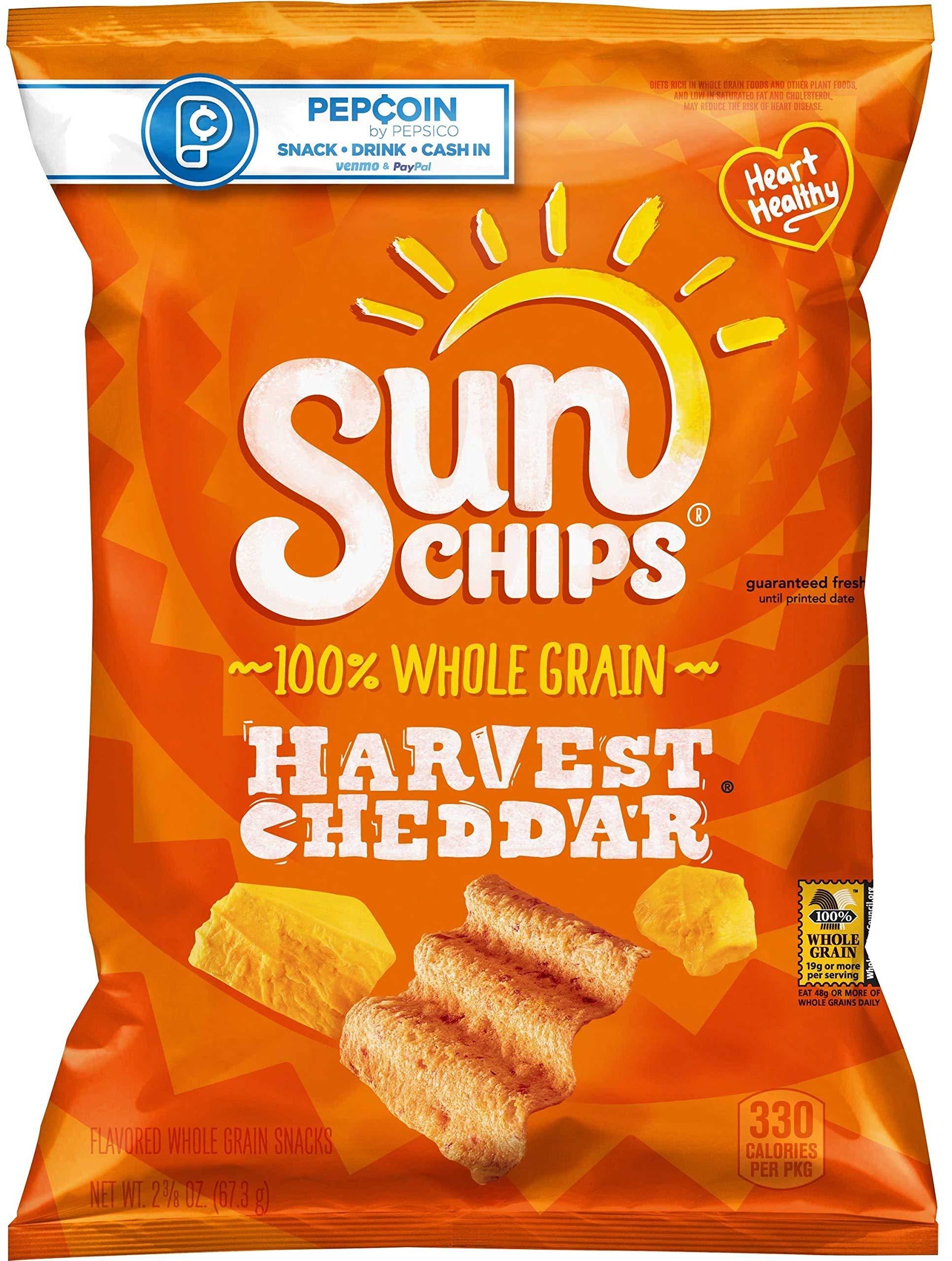 Sun Chips Sunchips Whole Grain Harvest Cheddar Snacks, 2.375 Ounce -- 24 per case.