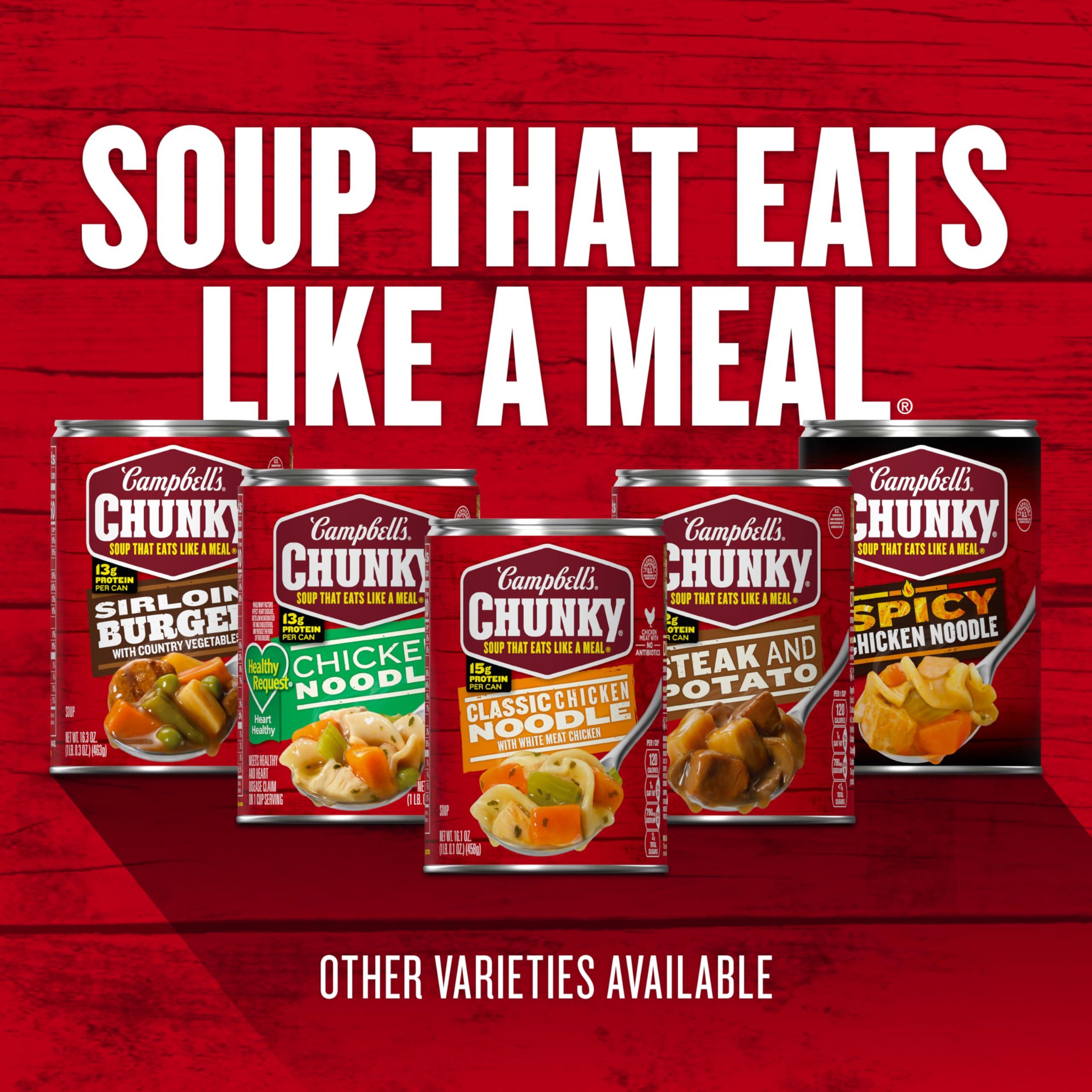 Campbell's Campbells Chunky Soup, Healthy Request Chicken Noodle Soup,16.1 Oz Can