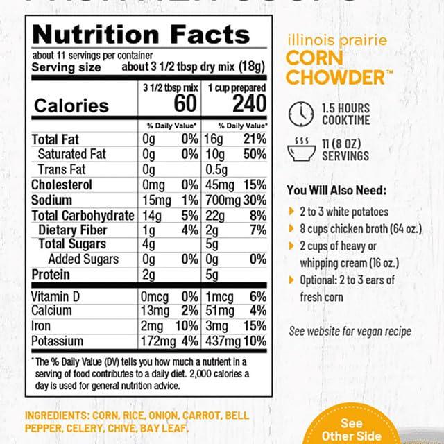 Anderson House Anderson House Frontier Soups Combo Pack: (1) Illinois Prairie Corn Chowder, 7 oz and (1) South of the border Tortilla, 4.5 oz