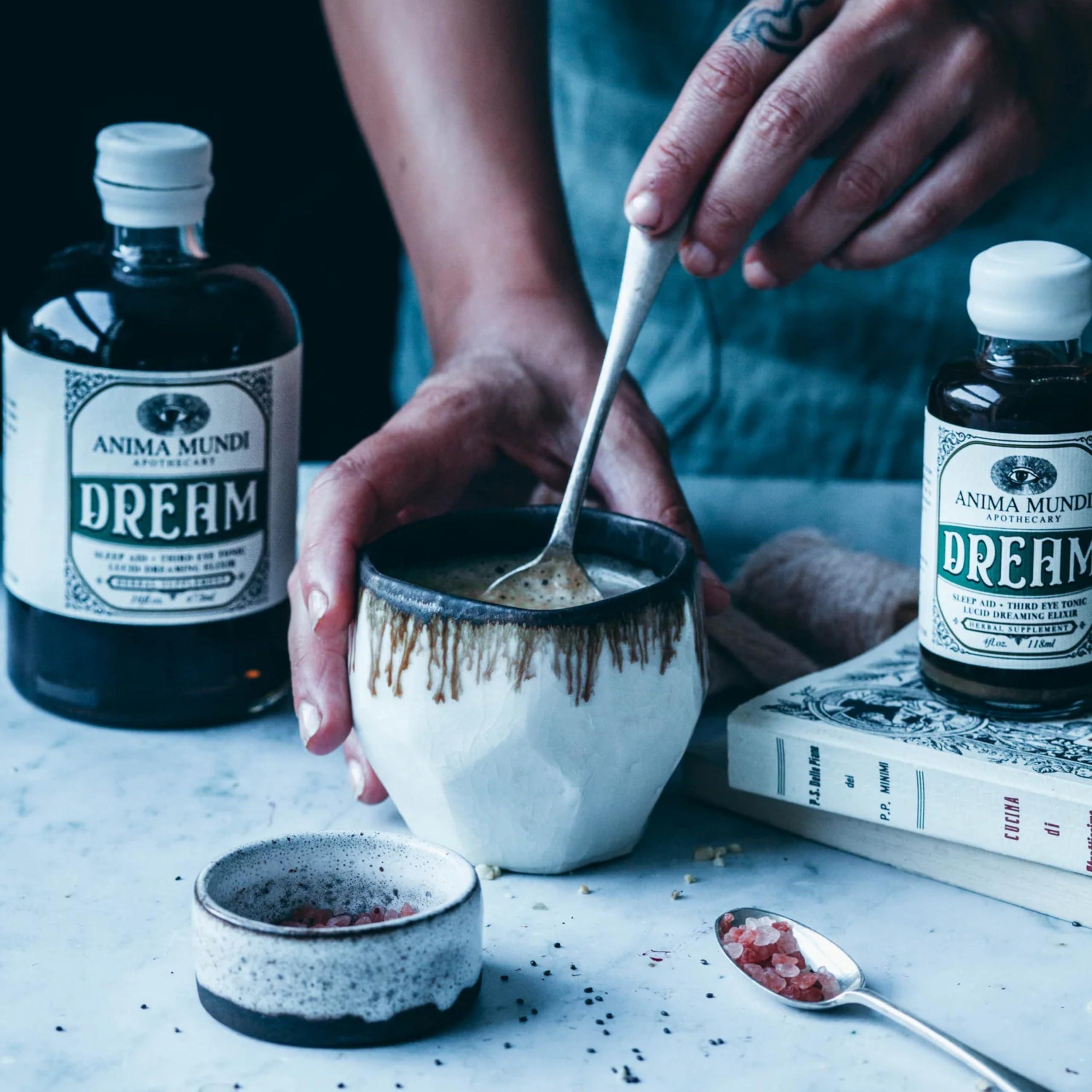 Anima Mundi Apothecary Anima Mundi Lucid Dream Elixir - Third Eye Tonic - Relaxing Adaptogenic Drink - Support Lucid Dreaming and Visionary Sleep with This Calming Tonic (2 oz)