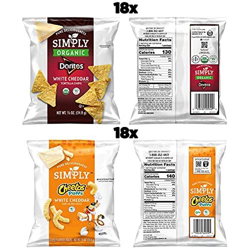 Simply Simply Doritos & Cheetos Mix Variety Pack, 0.875 Ounce (Pack of 36)