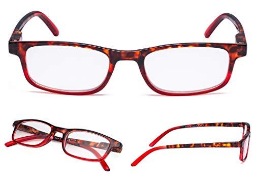 LUR READING GLASSES 5 pack Ladies Stylish Multicolor Readers for Women Reading with Small Lens +1.25