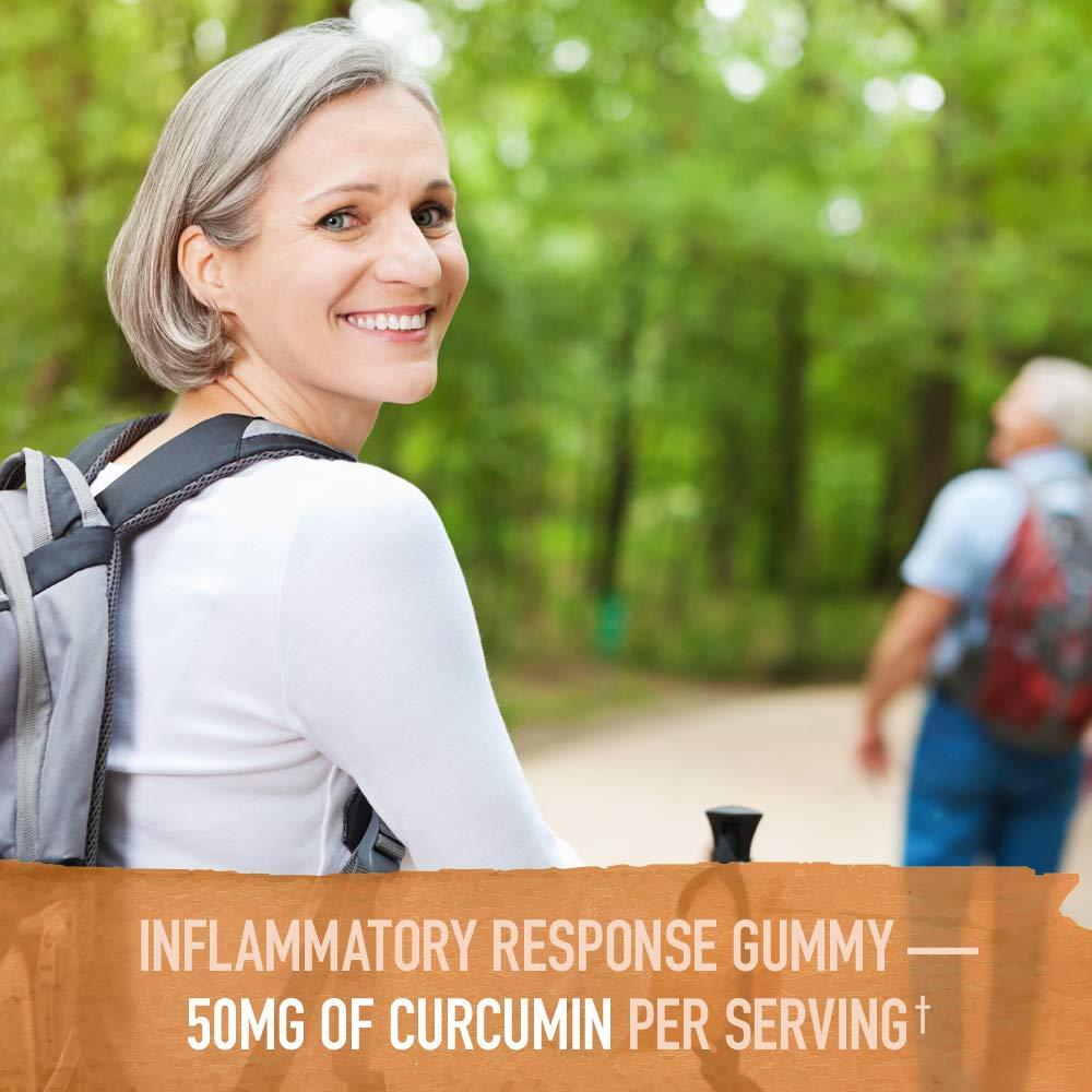 Garden of Life Garden of Life Mykind Organics Turmeric Inflammatory Response Gummy - 120 Real Fruit Gummies for Kids & Adults, 50Mg Curcumin (95% Curcuminoids), No Added Sugar, Organic, Non-GMO, Vegan & Gluten Free