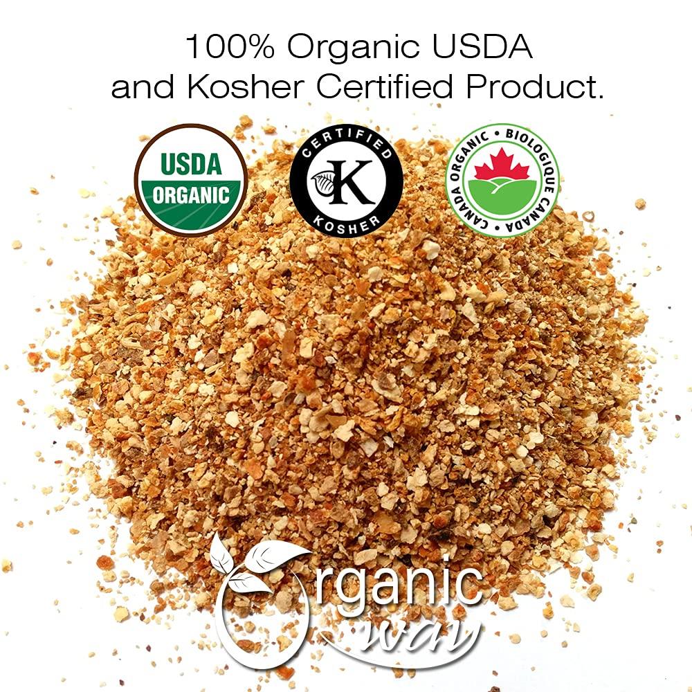 Organic Way Organic Way Dried Orange Peel Cut & Sifted (Citrus sinensis) - European Wild-Harvest | Organic & Kosher Certified | Vegan, Non GMO & Gluten Free | USDA Certified | Origin - India (1/2LBS / 8Oz.)