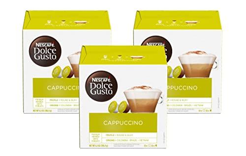 Dolce Gusto Dolce Gusto Nescafe Coffee Pods, Cappuccino, 16 capsules (Pack of 3)