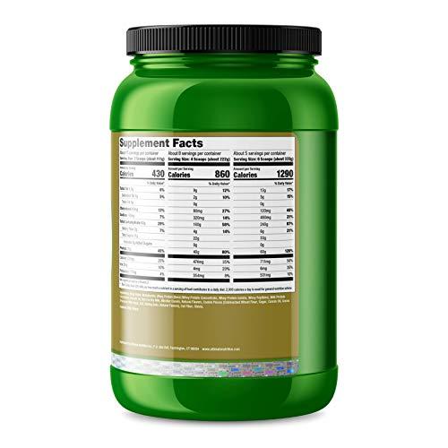 Ultimate Nutrition Ultimate Nutrition Natural Gainz Whey Protein Powder - Natural Gainer Protein with Micellar Casein and Milk Protein, Cookies N Cream, 3.6 Pounds