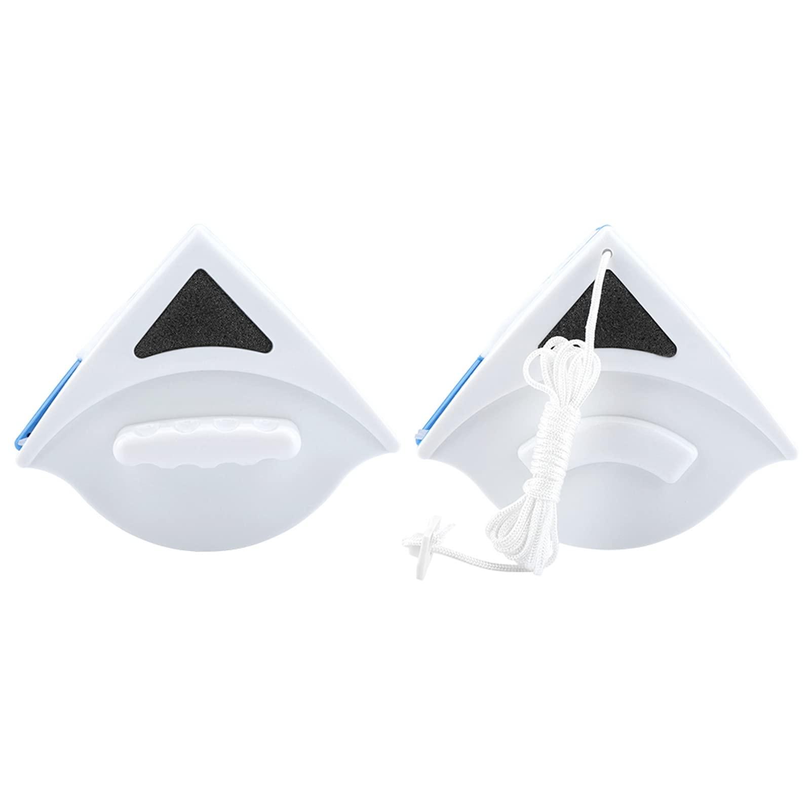 Pissente Double Side Magnetic Window Cleaner, Magnetic Glass Wiper Window Cleaner Outside Glass Wiper Magnetic Glass Cleaning Tool Brush for High-Rise Window Cleaning