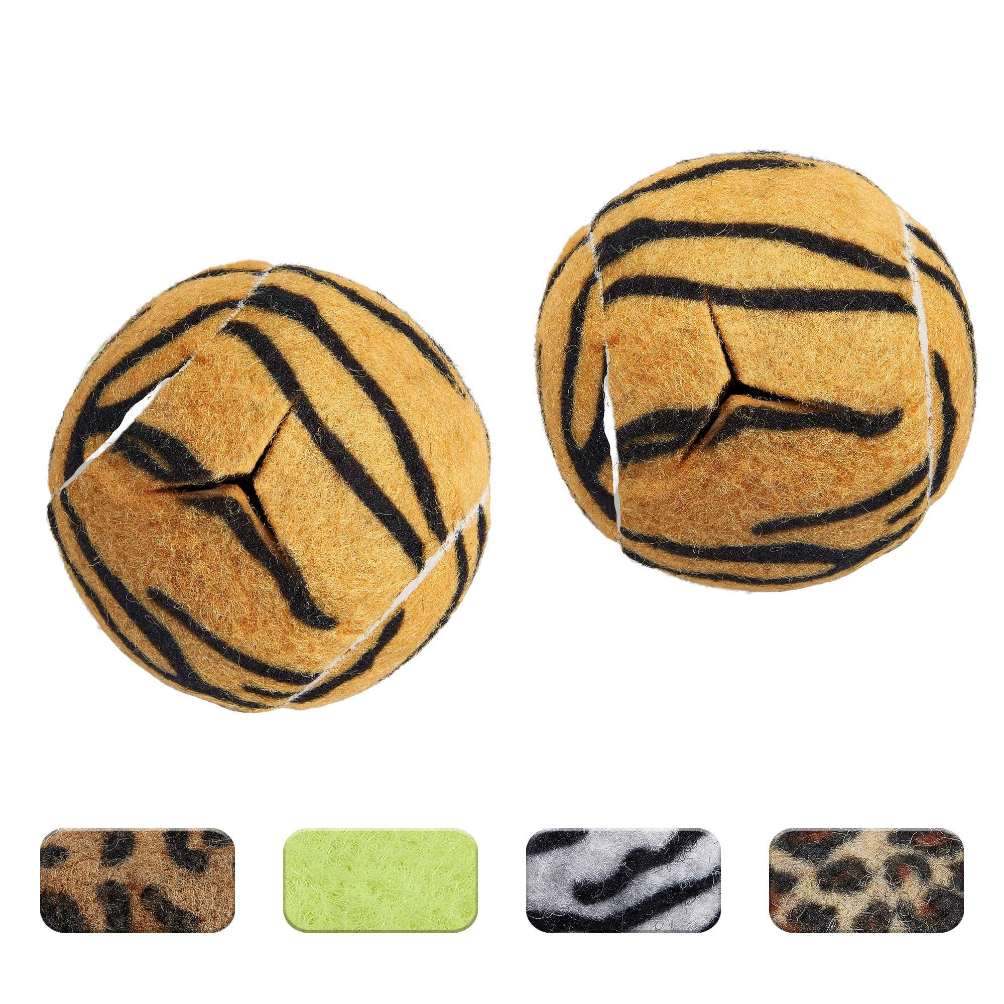STARTOP STARTOP Deluxe Pre Cut Walker Tennis Ball Glides - Walkers Legs Universal Precut Glide Balls, Accessories Gifts for Elderly Seniors or Medical Rehab (Tiger)