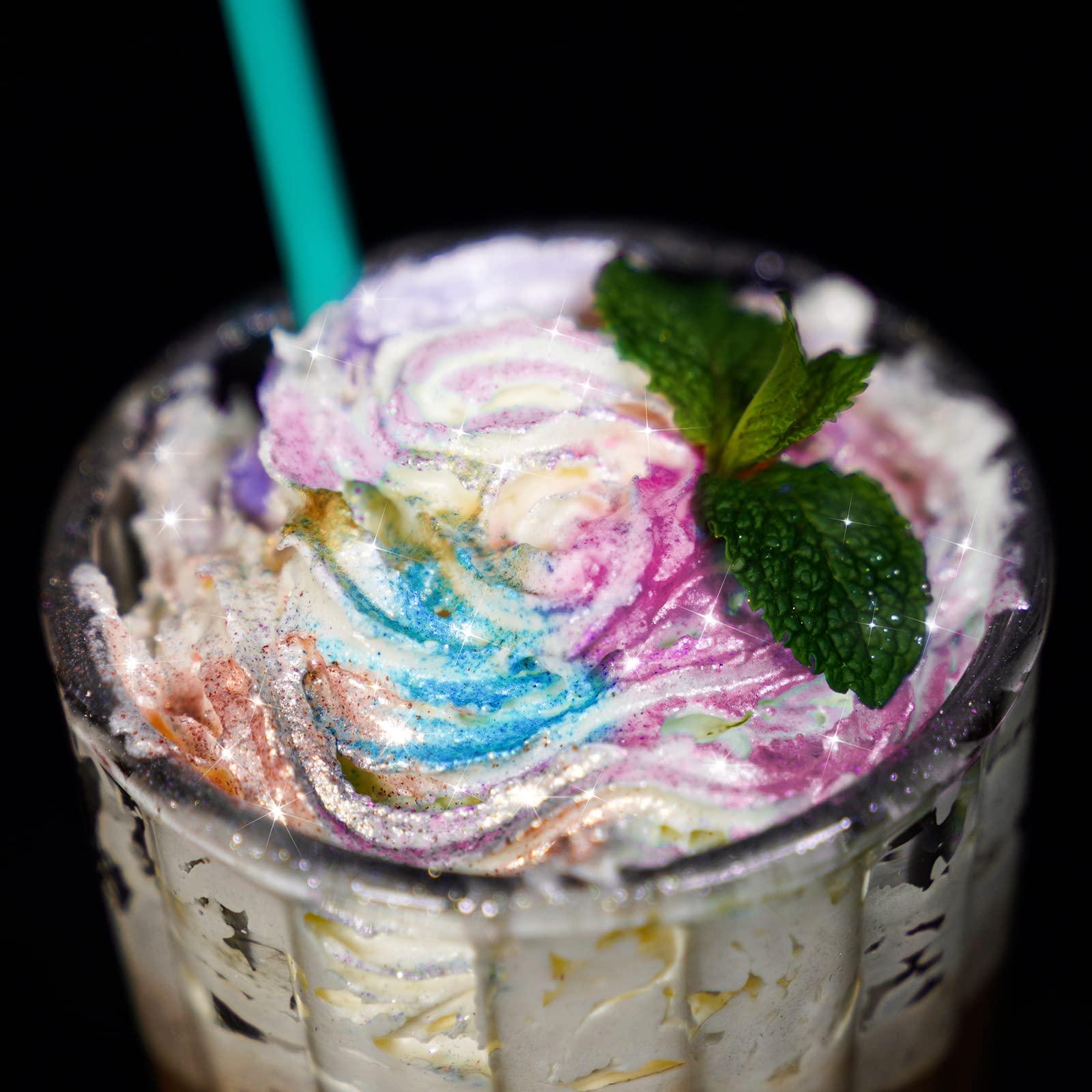 NiHome NiHome Edible Food-Grade Glimmer Powder Glitter Luster Dust Metallic Food Decorating Sprinkle Glimmery Dust for Drink Wine Beverage Cake Candy Dessert Bakery Restaurant Vegan (0.18oz/5g, Pink)