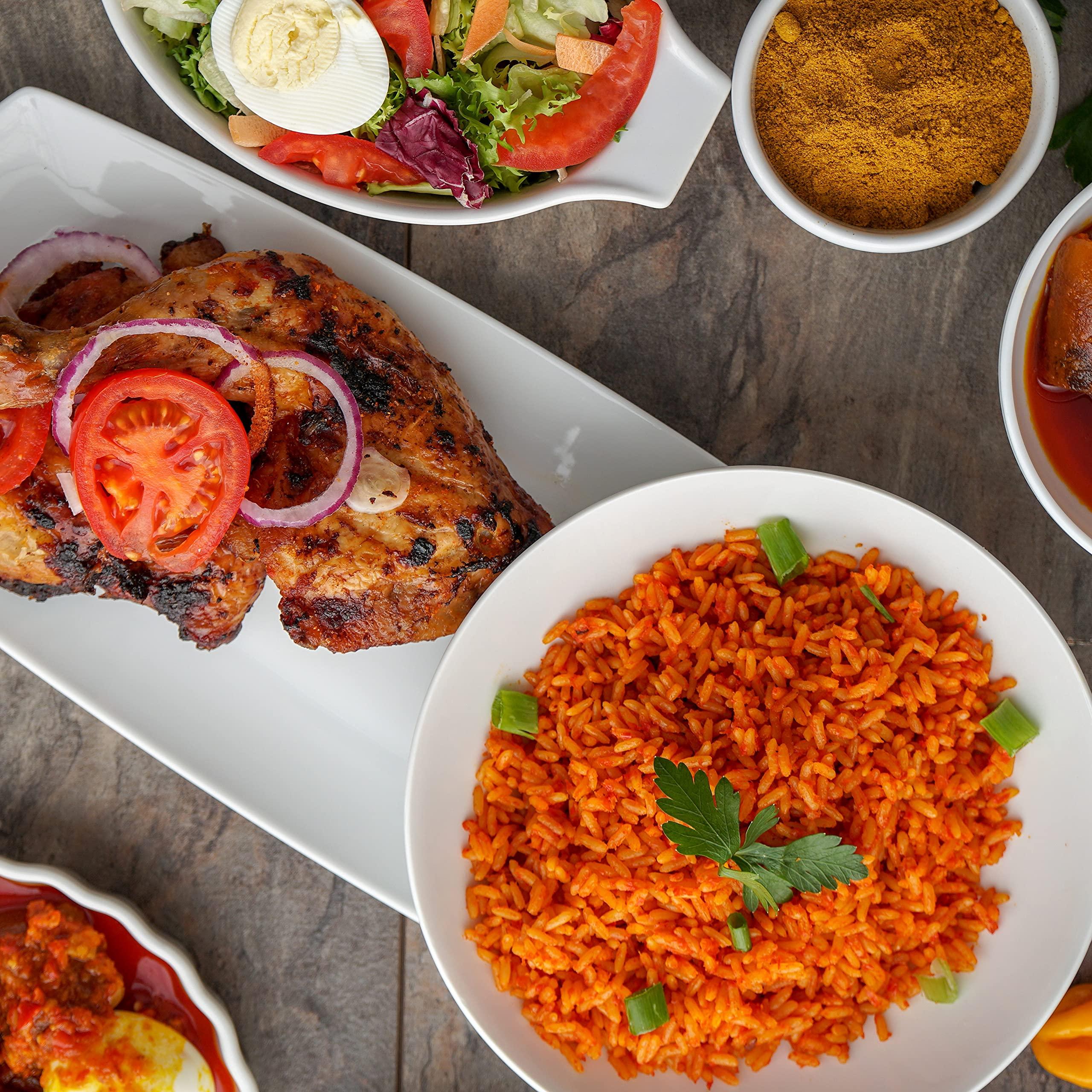 Albasa Albasa Jollof Rice Blend [Original(Not Spicy), 11.2oz] Made with100 Tomato and Spices, 11.2 Ounce