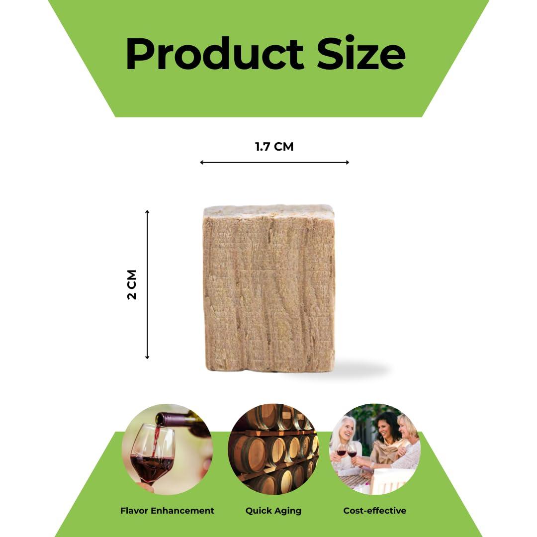 Oak Chips Inc. Oak Chips Inc. French Oak Cubes for Brewing - Light Toast - 2 lbs - Perfect for Aging Wines, Spirits, Beer, and More!