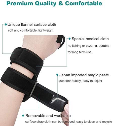 Furlove Soft Resting Hand Splint Night Wrist Splint Support Immobilizer Finger Wrist Fracture Fixation Scaffold for Stroke Hand Pain Tendinitis Sprain Fracture Arthritis Dislocation (Large, Left)