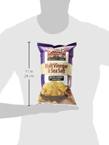 Boulder Canyon Boulder Canyon Kettle Cooked Potato Chips, Malt Vinegar and Sea Salt, 5 oz