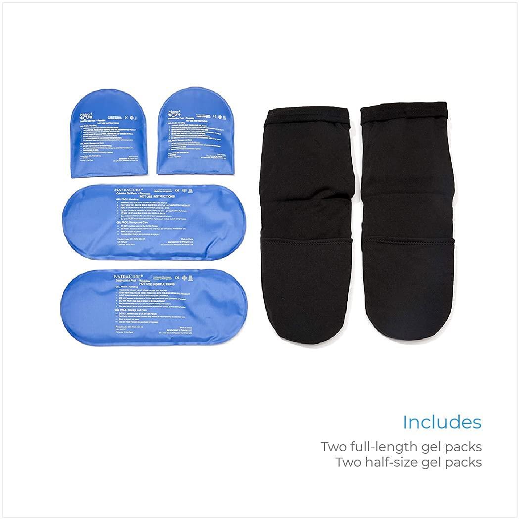 NatraCure NatraCure Cold Therapy Socks and Extra Gel Packs Bundle - Size: L/XL