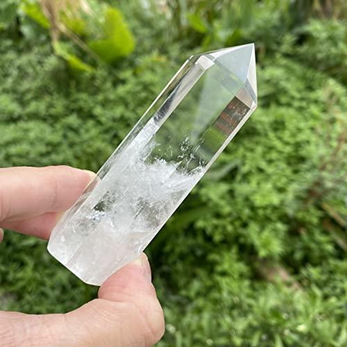 N\C Natural Clear Quartz Healing Crystal Tower Crystal Obelisk Wand Point Reki Chakra Stone Meditation Crystal Home Decor
