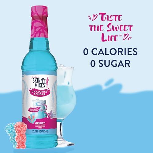 Jordan\'s Skinny Mixes Jordan\'s Skinny Mixes Sugar Free Syrup, Genie Flavor, Fruit Flavored Water Enhancer, Drink Mix for Ice Tea, Lemonade & More, Zero Calorie Flavoring, Keto Friendly, 25.4 Fl Oz, 1 Pack