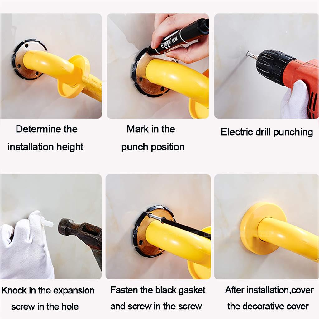 Lattice Grab Bar Wall to Floor Grab Rail, Curved Grab Bar for Toilet, Shower, or Bathtub, Secure Railing for Elderly & Handicapped, Bathroom Safety Rails