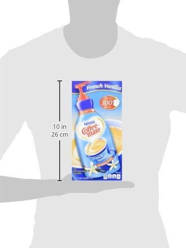 Coffee Mate Nestle Coffee Mate Coffee Creamer, French Vanilla, Concentrated Liquid Pump Bottle, Non Dairy, No Refrigeration, 50.7 oz (Pack of 6)